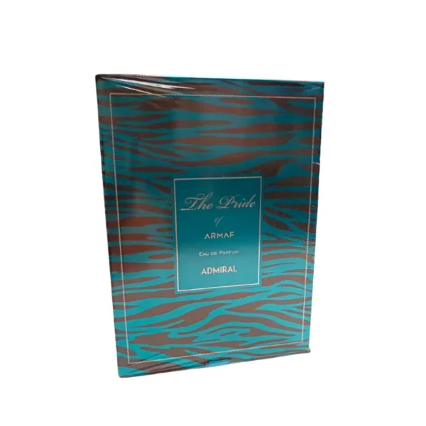 "Perfume The Pride Admiral, frasco azul marino con aroma fresco y amaderado, 100ml, Armaf."