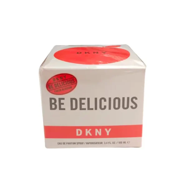 "Perfume Be Delicious Fresh Blossom, frasco transparente con aroma floral-frutal, 100ml, Donna Karan."