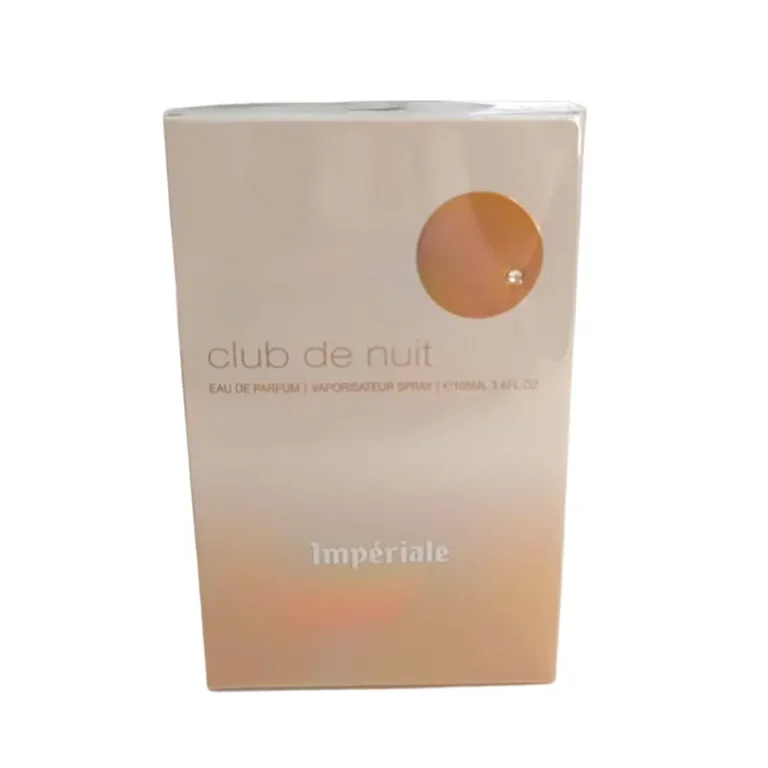 "Perfume Club de Nuit Impèriale para mujer, frasco dorado con aroma floral y vainilla, 105ml, Armaf."