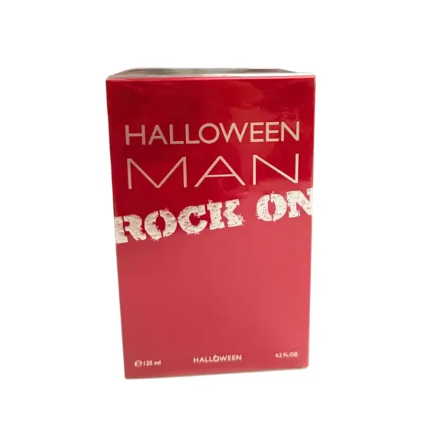 "Perfume Halloween Man Rock On para hombre, frasco negro con aroma cítrico y especiado, 125ml, Jesus del Pozo."