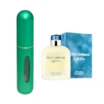 Decantador de perfume Light Blue de Dolce&Gabbana, 5ml, fragancia cítrica y fresca mediterránea.